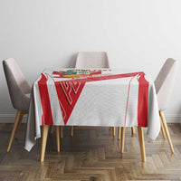 Custom Peru Football Tablecloth La Bicolor Coat Of Arms Style
