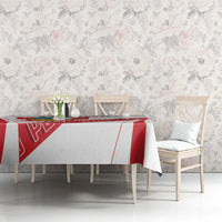 Custom Peru Football Tablecloth La Bicolor Coat Of Arms Style