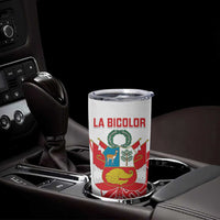 Custom Peru Football Tumbler Cup La Bicolor Coat Of Arms Style