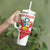 Custom Peru Football Tumbler With Handle La Bicolor Coat Of Arms Style