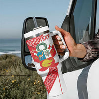 Custom Peru Football Tumbler With Handle La Bicolor Coat Of Arms Style