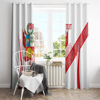 Custom Peru Football Window Curtain La Bicolor Coat Of Arms Style