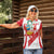 Custom Peru Football Women Polo Shirt La Bicolor Coat Of Arms Style