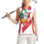 Custom Peru Football Women Sleeveless Polo Shirt La Bicolor Coat Of Arms Style