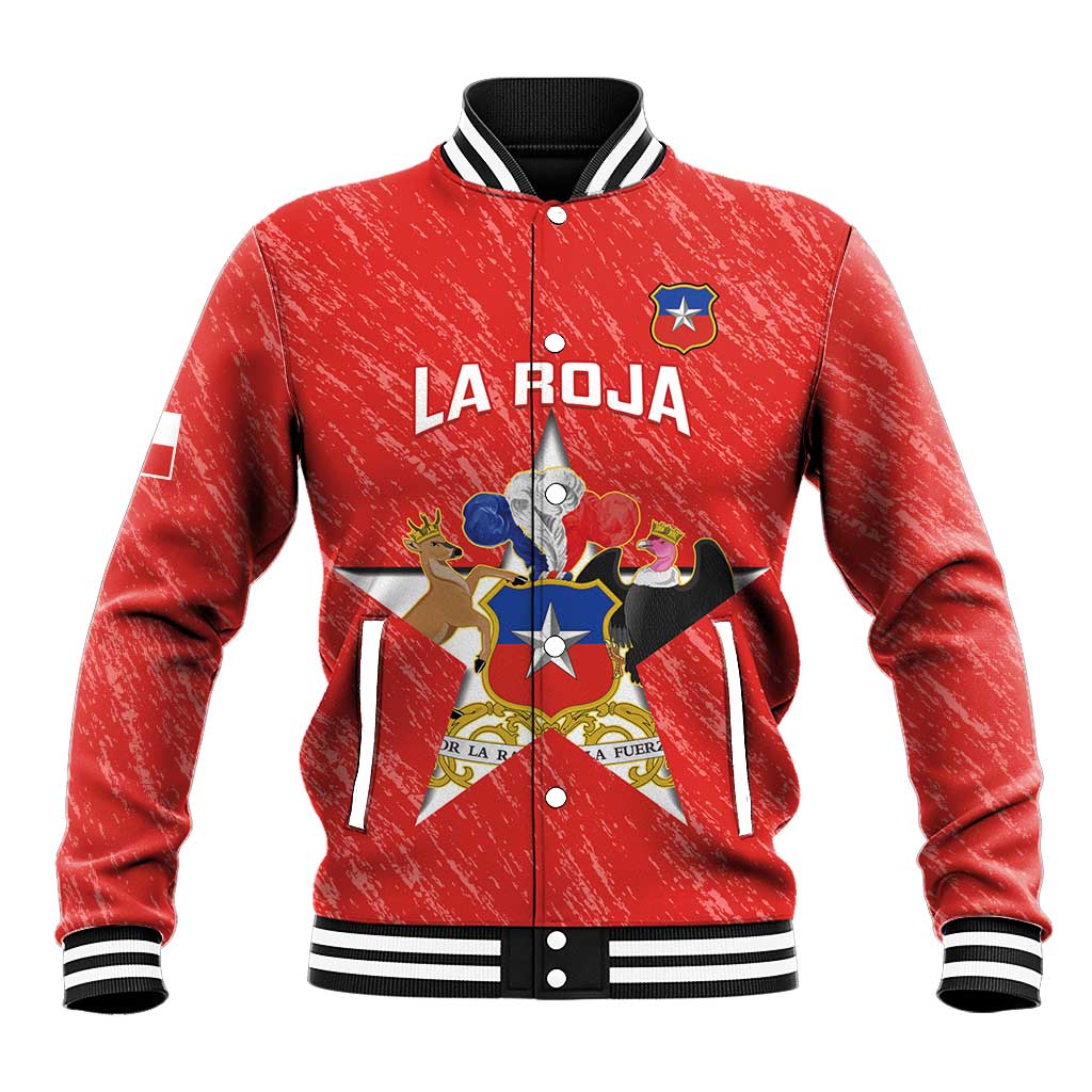 Custom Chile Football Baseball Jacket Vamos La Roja
