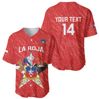 Custom Chile Football Baseball Jersey Vamos La Roja