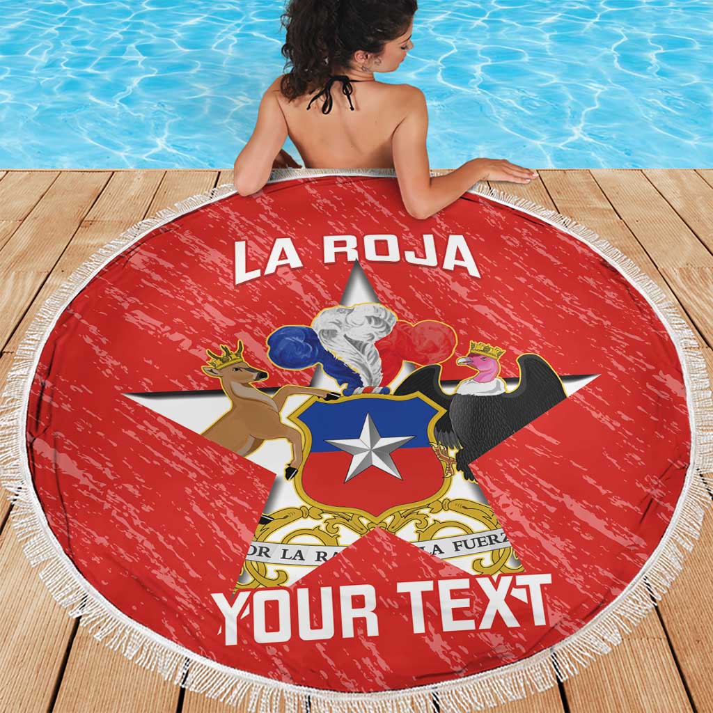 Custom Chile Football Beach Blanket Vamos La Roja
