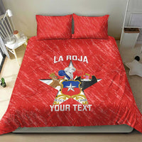 Custom Chile Football Bedding Set Vamos La Roja