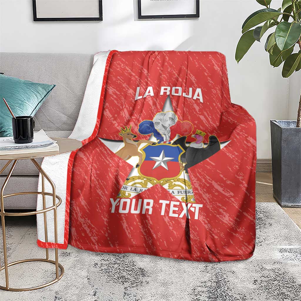 Custom Chile Football Blanket Vamos La Roja