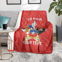 Custom Chile Football Blanket Vamos La Roja