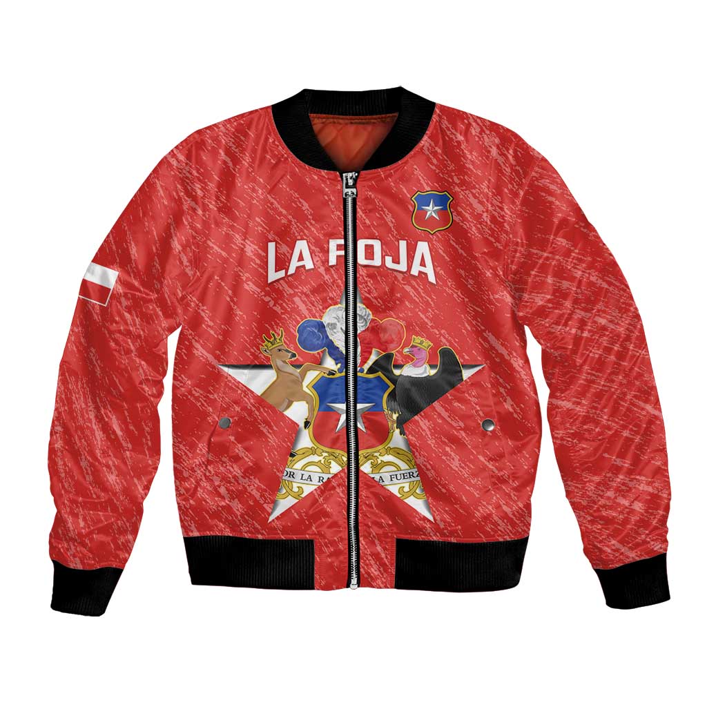 Custom Chile Football Bomber Jacket Vamos La Roja
