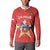 Custom Chile Football Button Sweatshirt Vamos La Roja