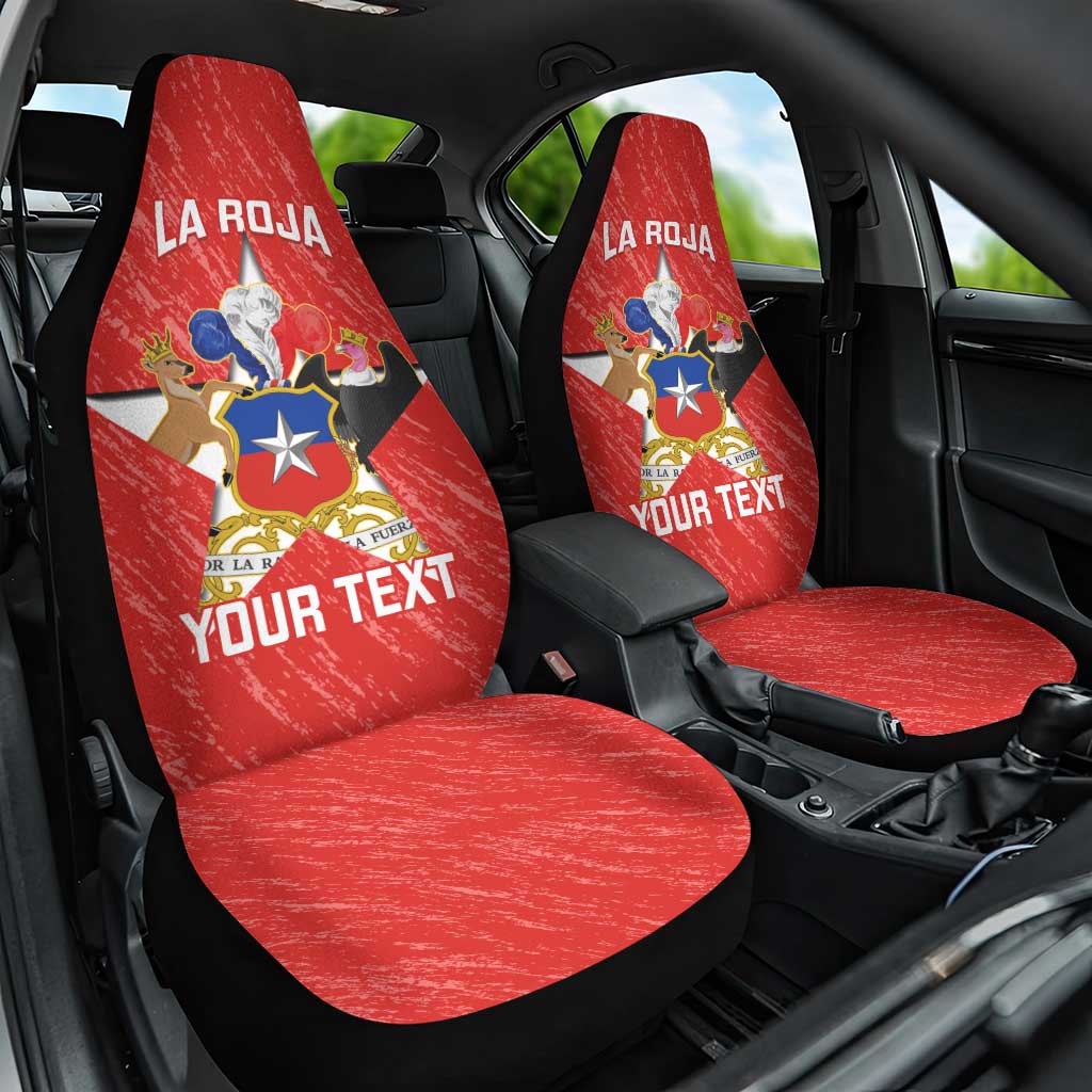 Custom Chile Football Car Seat Cover Vamos La Roja