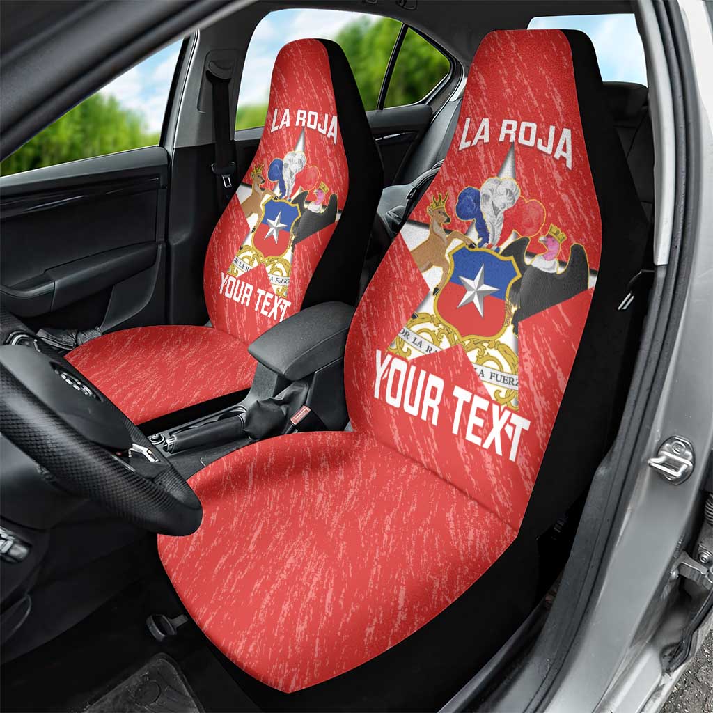Custom Chile Football Car Seat Cover Vamos La Roja