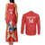 Custom Chile Football Couples Matching Tank Maxi Dress and Long Sleeve Button Shirt Vamos La Roja