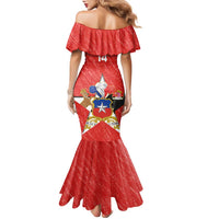 Custom Chile Football Family Matching Mermaid Dress and Hawaiian Shirt Vamos La Roja