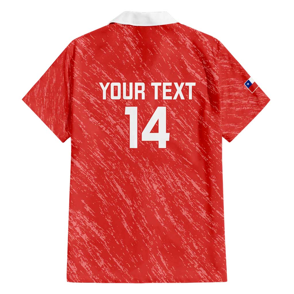 Custom Chile Football Family Matching Off Shoulder Maxi Dress and Hawaiian Shirt Vamos La Roja