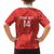 Custom Chile Football Family Matching Off Shoulder Short Dress and Hawaiian Shirt Vamos La Roja