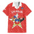 Custom Chile Football Family Matching Short Sleeve Bodycon Dress and Hawaiian Shirt Vamos La Roja