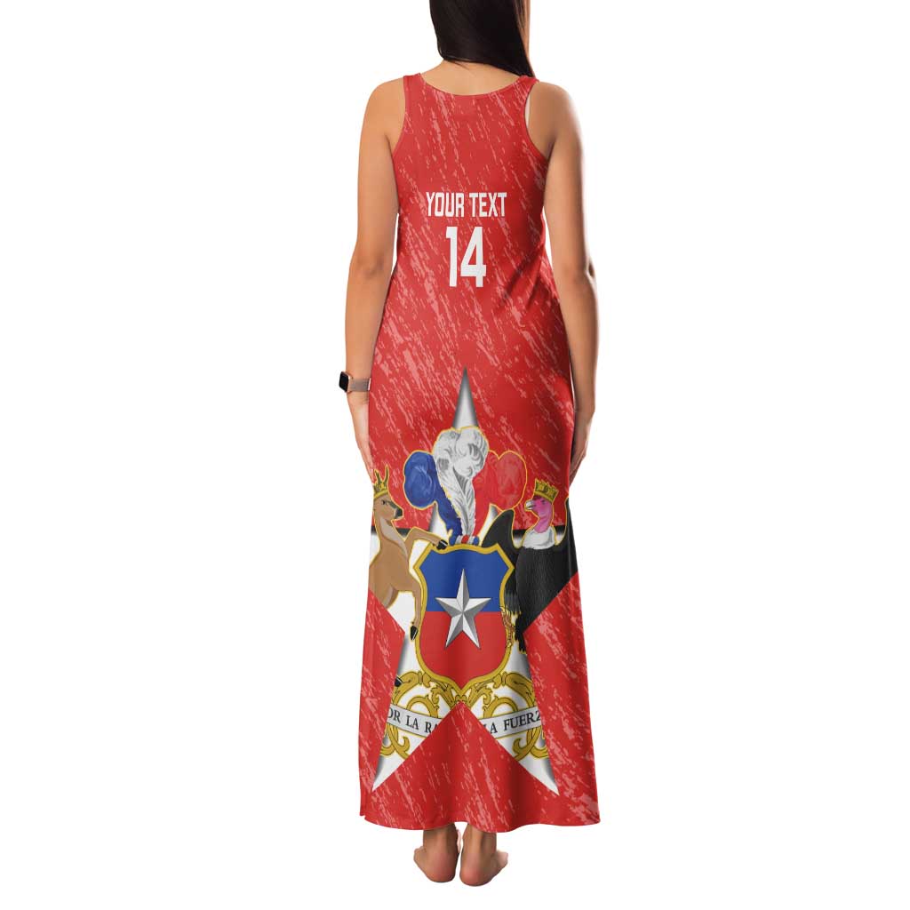 Custom Chile Football Family Matching Tank Maxi Dress and Hawaiian Shirt Vamos La Roja
