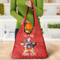 Custom Chile Football Grocery Bag Vamos La Roja
