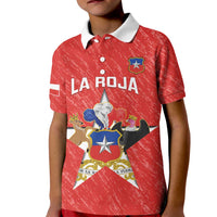 Custom Chile Football Kid Polo Shirt Vamos La Roja