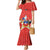 Custom Chile Football Mermaid Dress Vamos La Roja