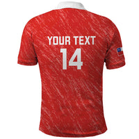 Custom Chile Football Polo Shirt Vamos La Roja