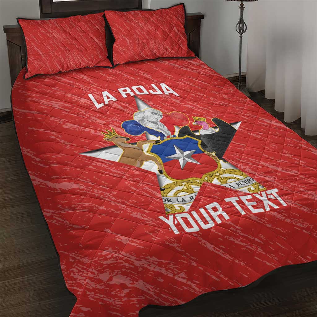 Custom Chile Football Quilt Bed Set Vamos La Roja