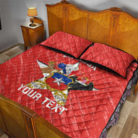 Custom Chile Football Quilt Bed Set Vamos La Roja