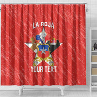 Custom Chile Football Shower Curtain Vamos La Roja