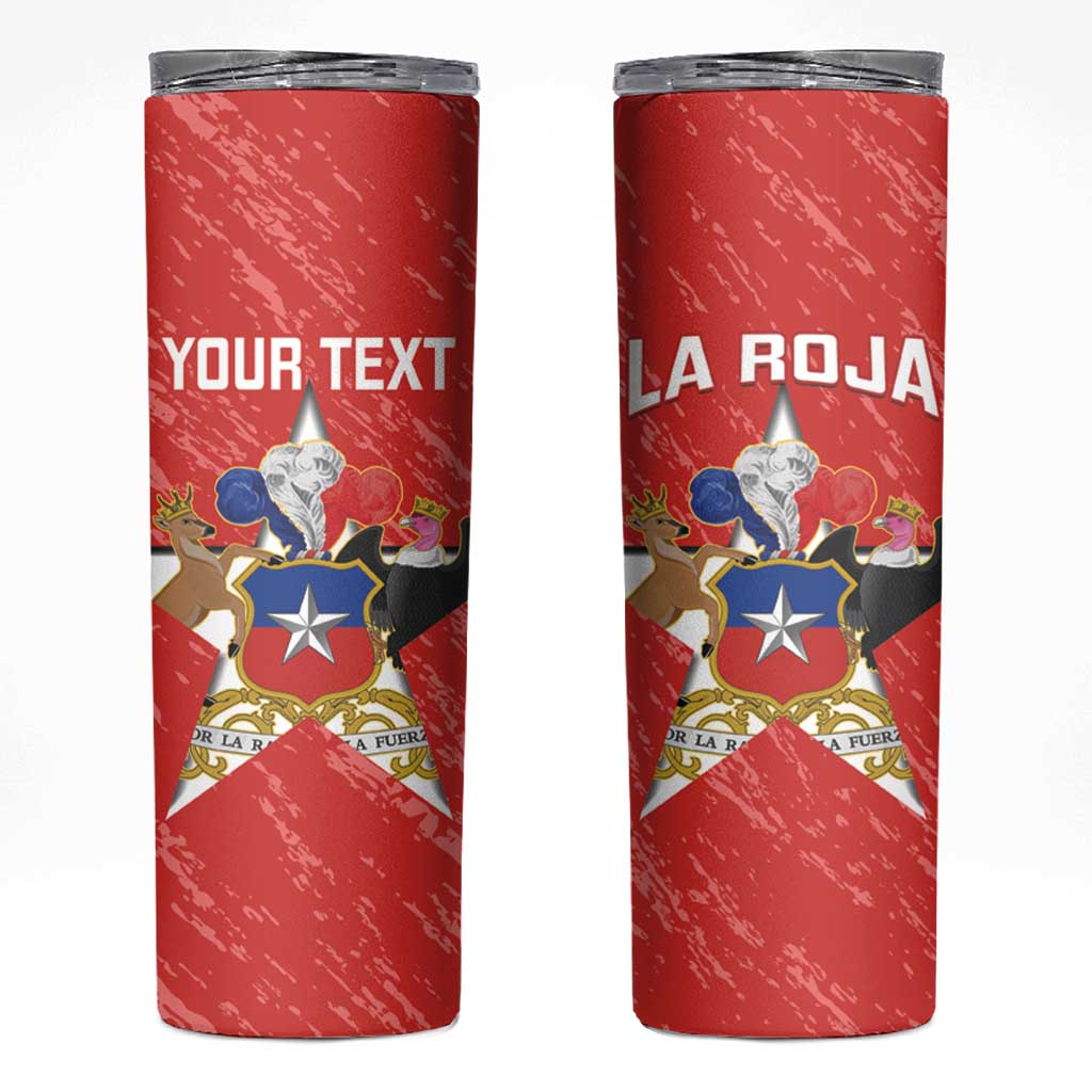Custom Chile Football Skinny Tumbler Vamos La Roja