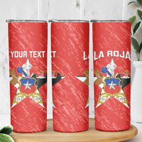 Custom Chile Football Skinny Tumbler Vamos La Roja