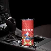 Custom Chile Football Skinny Tumbler Vamos La Roja