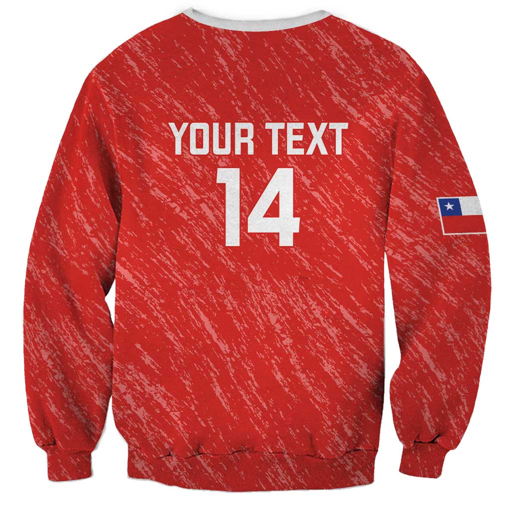 Custom Chile Football Sweatshirt Vamos La Roja
