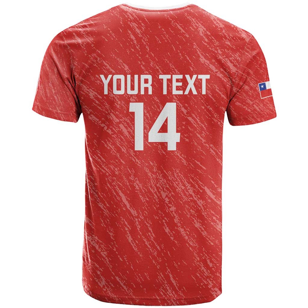 Custom Chile Football T Shirt Vamos La Roja