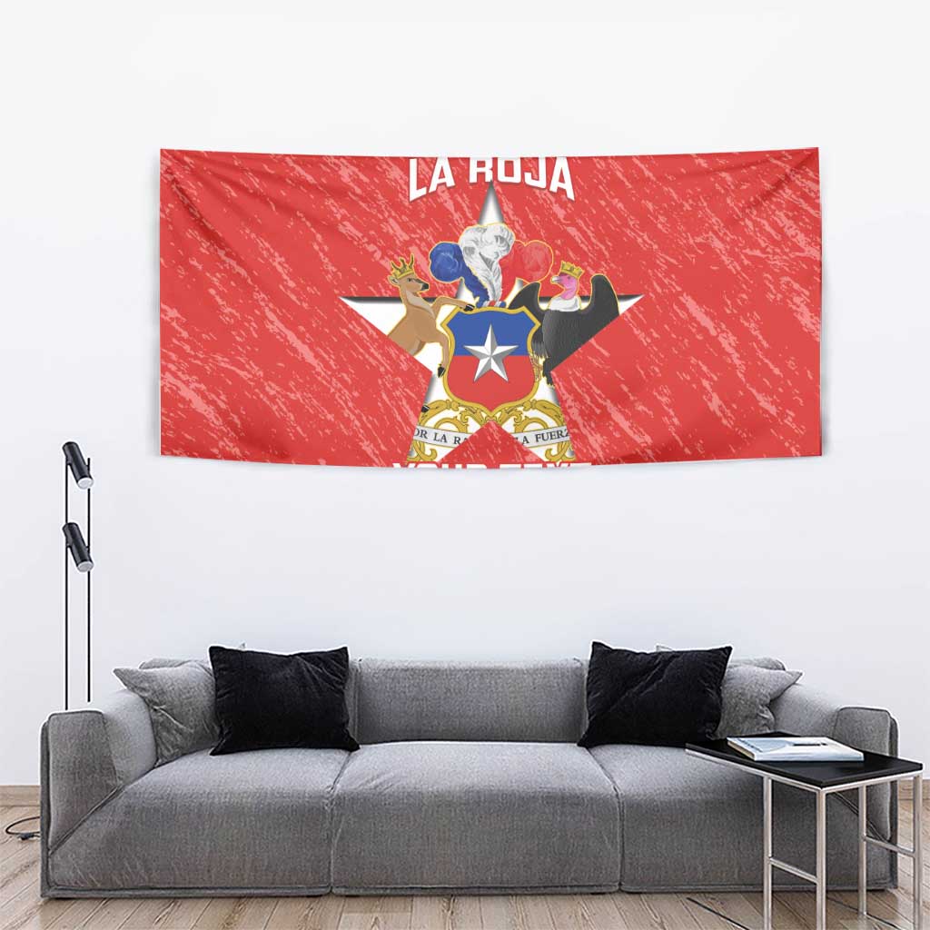 Custom Chile Football Tapestry Vamos La Roja