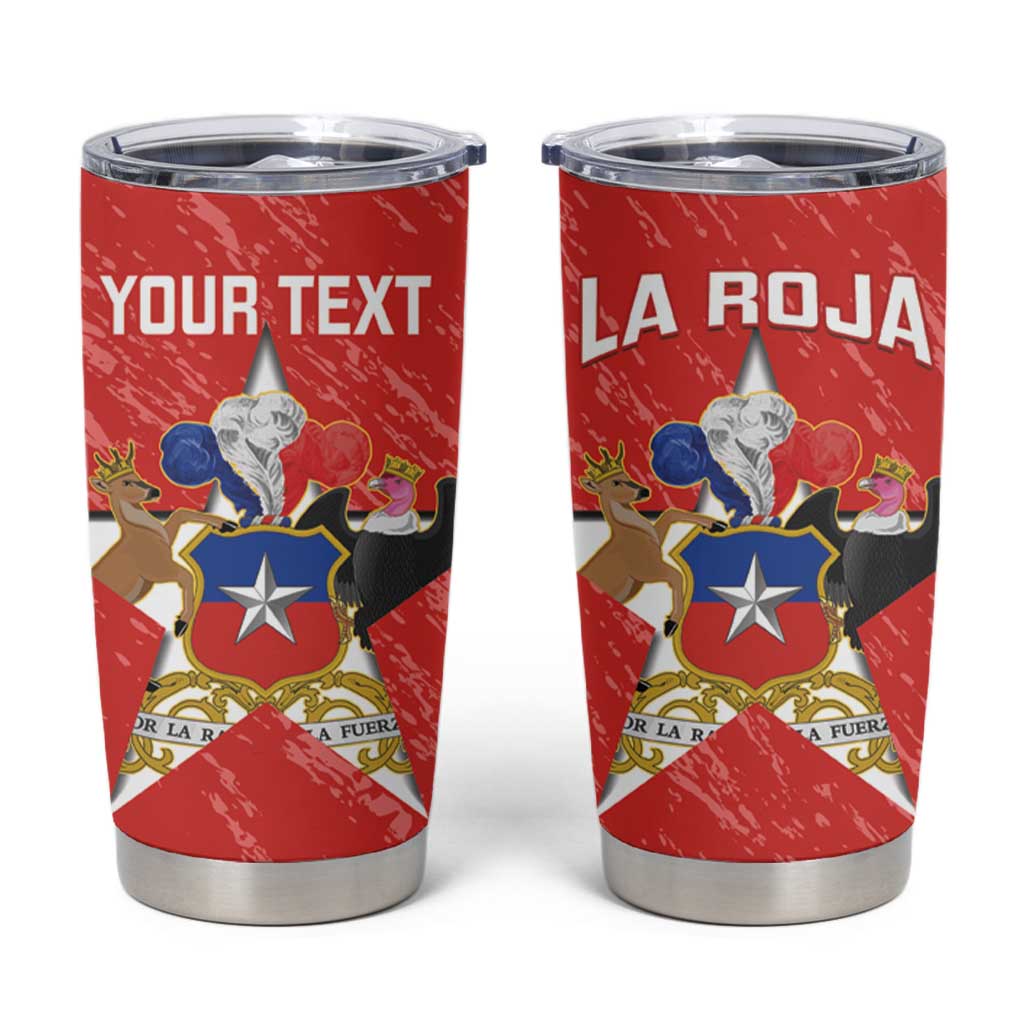 Custom Chile Football Tumbler Cup Vamos La Roja