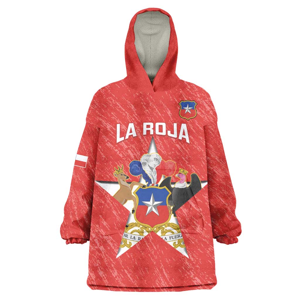 Custom Chile Football Wearable Blanket Hoodie Vamos La Roja