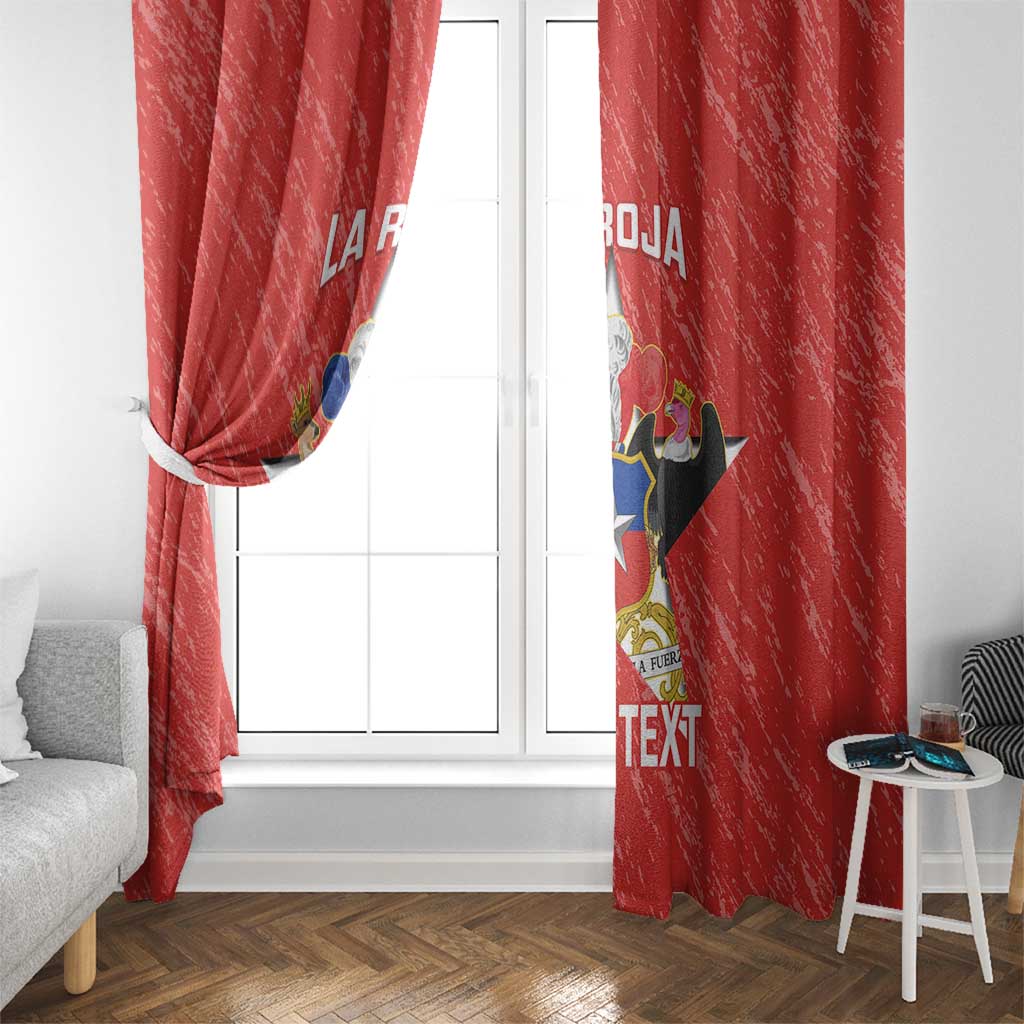 Custom Chile Football Window Curtain Vamos La Roja