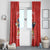 Custom Chile Football Window Curtain Vamos La Roja