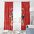Custom Chile Football Window Curtain Vamos La Roja