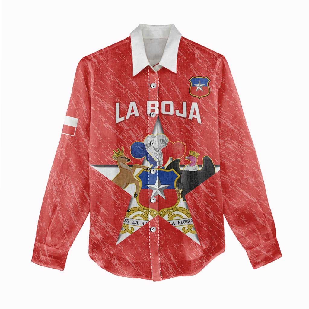Custom Chile Football Women Casual Shirt Vamos La Roja