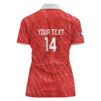Custom Chile Football Women Polo Shirt Vamos La Roja