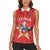 Custom Chile Football Women Sleeveless Polo Shirt Vamos La Roja