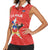 Custom Chile Football Women Sleeveless Polo Shirt Vamos La Roja