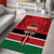 Custom Kenya Football Area Rug Come On Harambee Stars