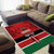 Custom Kenya Football Area Rug Come On Harambee Stars