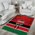Custom Kenya Football Area Rug Come On Harambee Stars