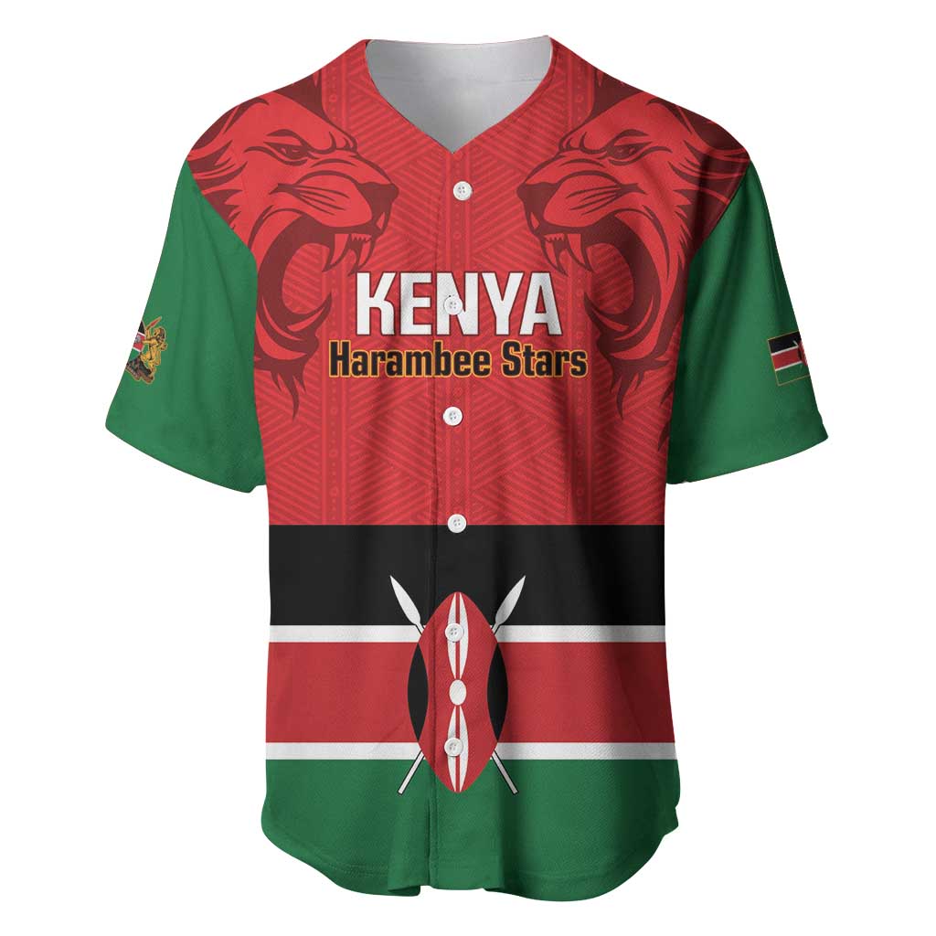 Custom Kenya Football Baseball Jersey Come On Harambee Stars
